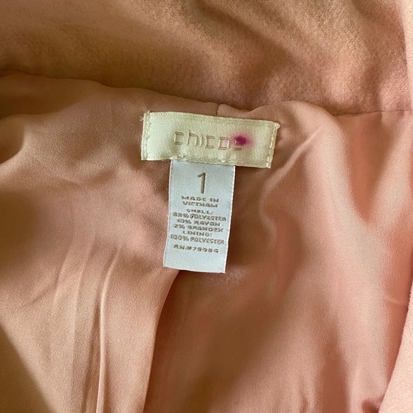 Chico’s Pink Coat Jacket - Picture 6 of 7